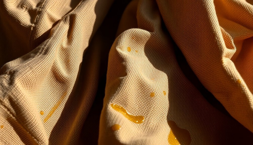 olive oil soaked cloth