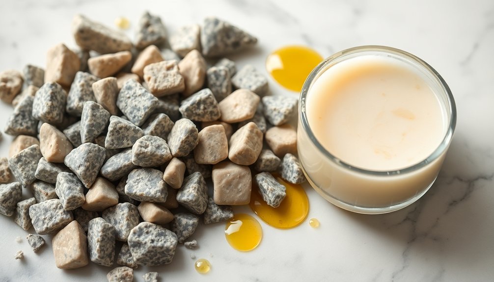 optimal pumice and oil ratios