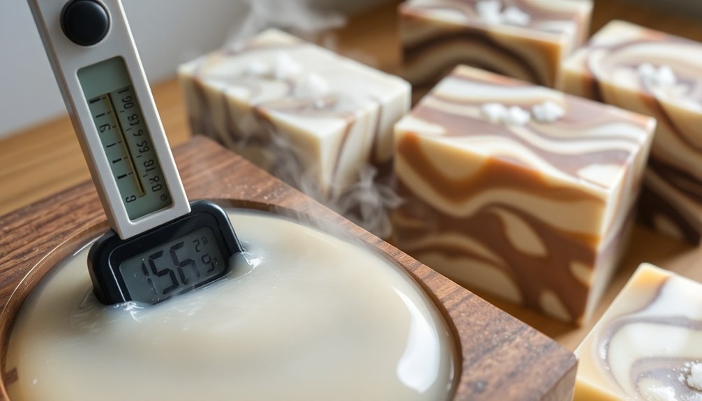 optimal saponification cooling temperatures