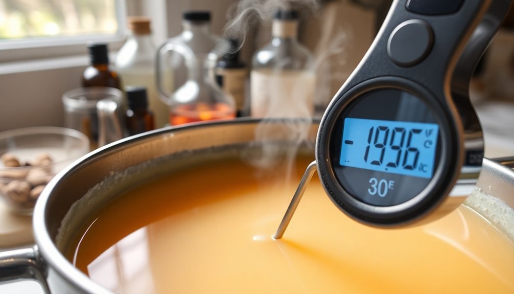 optimal soap making temperature