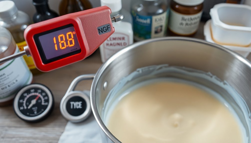 optimal temperature for soap