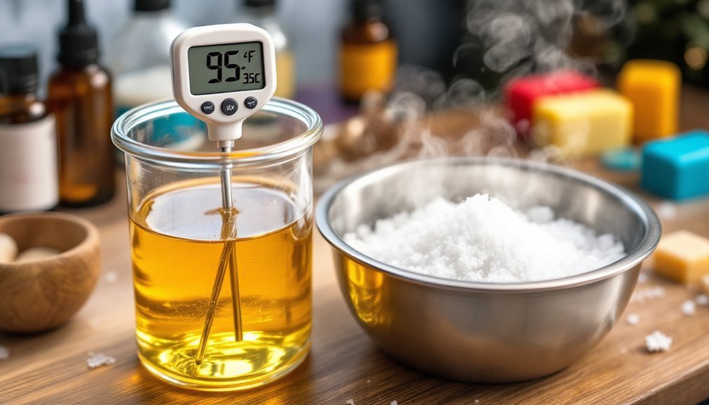 optimal temperature for soapmaking