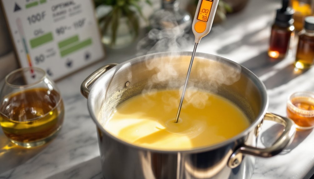 optimal temperatures for soapmaking