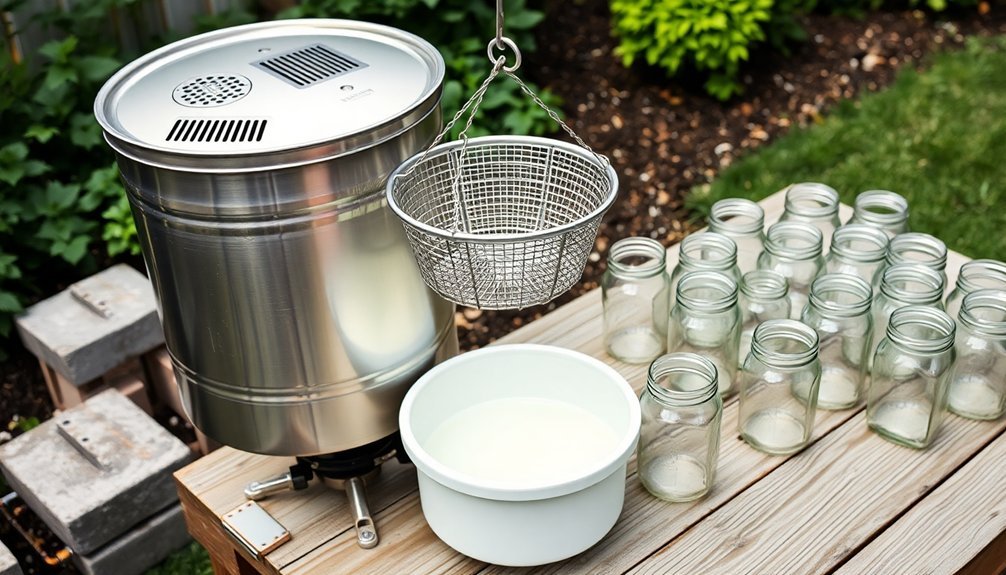 outdoor fat rendering gear