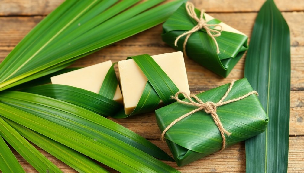 palm leaves soap packaging techniques