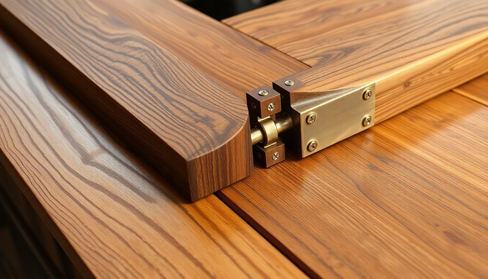 piano hinge reclaimed wood