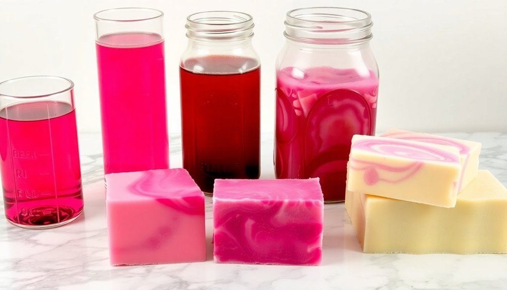 pink shades from vegetables