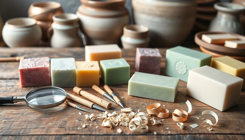 pottery tools enhance soap artistry