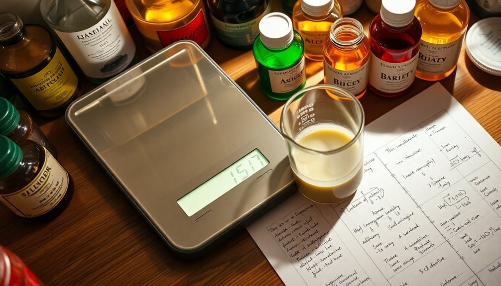 precise formulation percentage calculations
