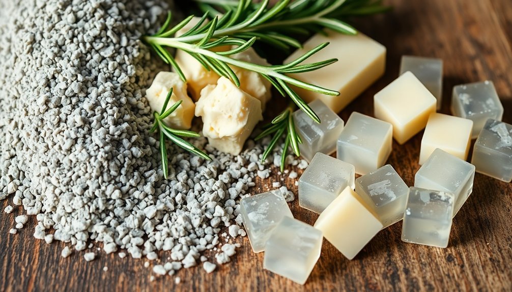 pumice and natural ingredients