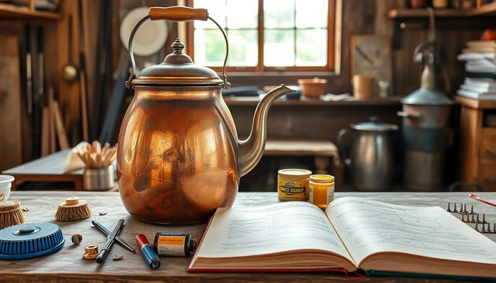 repairing vintage soap kettles