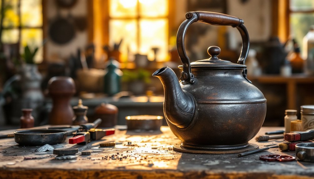 restoring vintage soap kettles