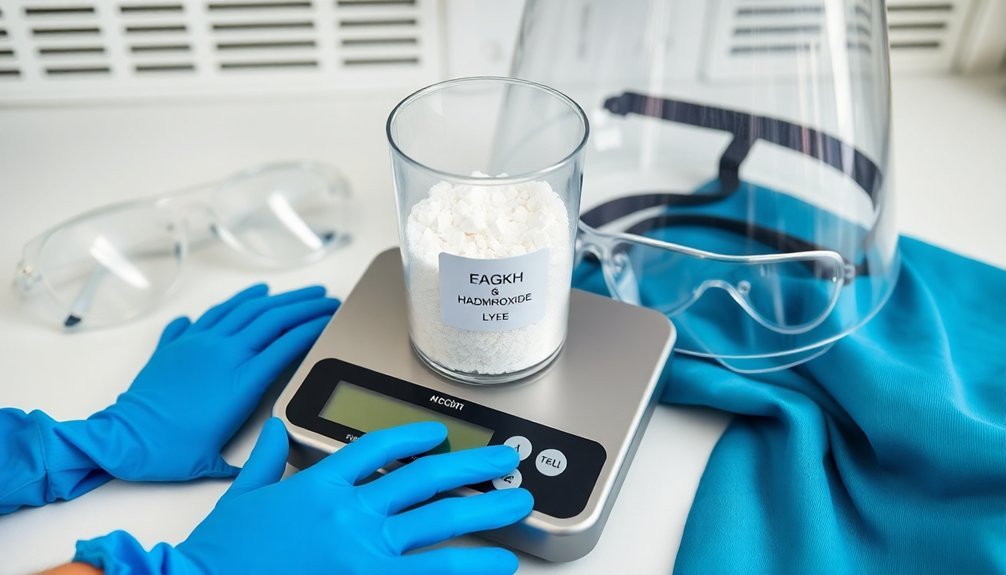 safety equipment for sodium hydroxide