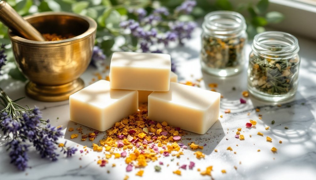 scent soap using botanicals