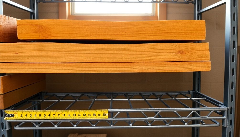 shelf spacing and arrangement