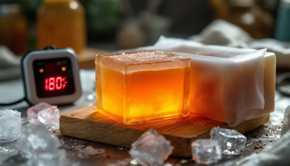 soap gel temperature management