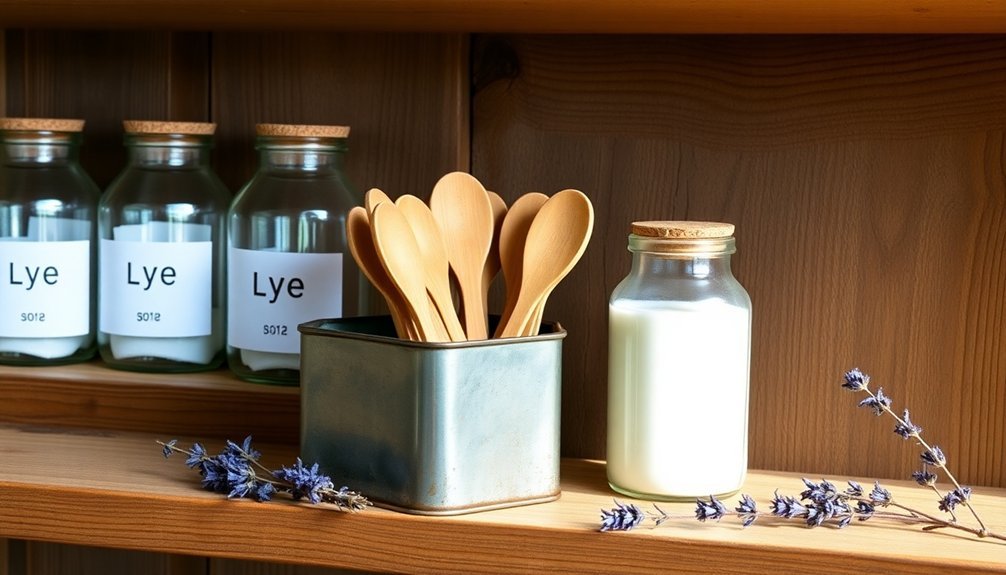 soap making material storage