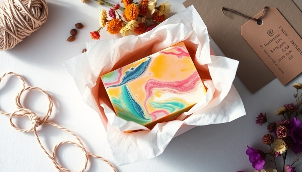 soap packaging paper decorations