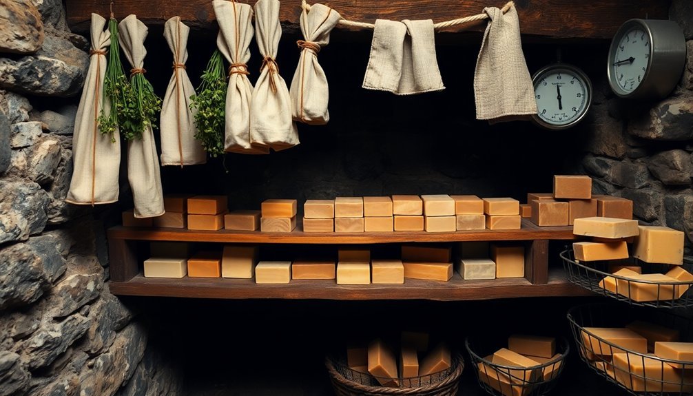 soap storage in cellar