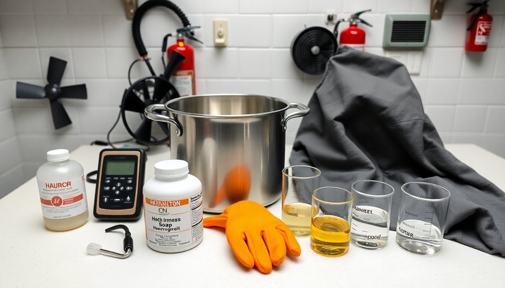 soapmaking safety equipment essentials