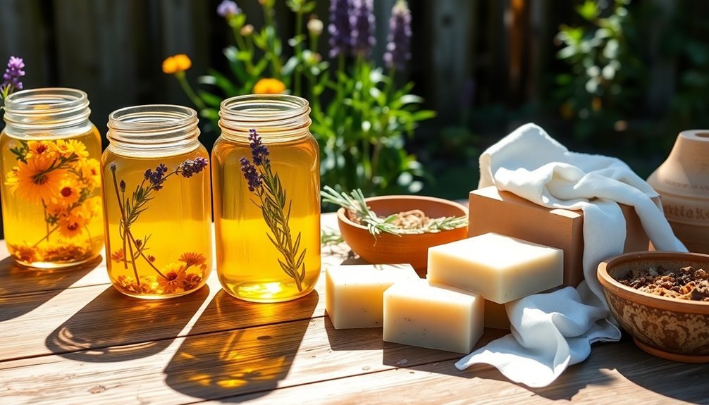 solar herbal soap extractions