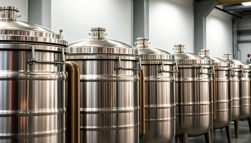 stainless steel aging containers