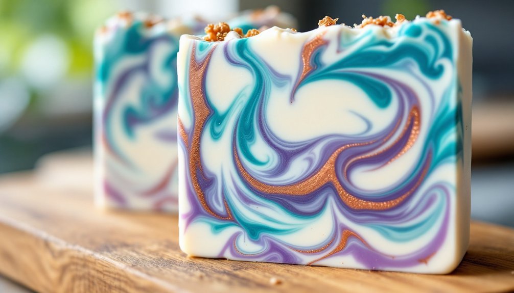 swirl patterns in soap