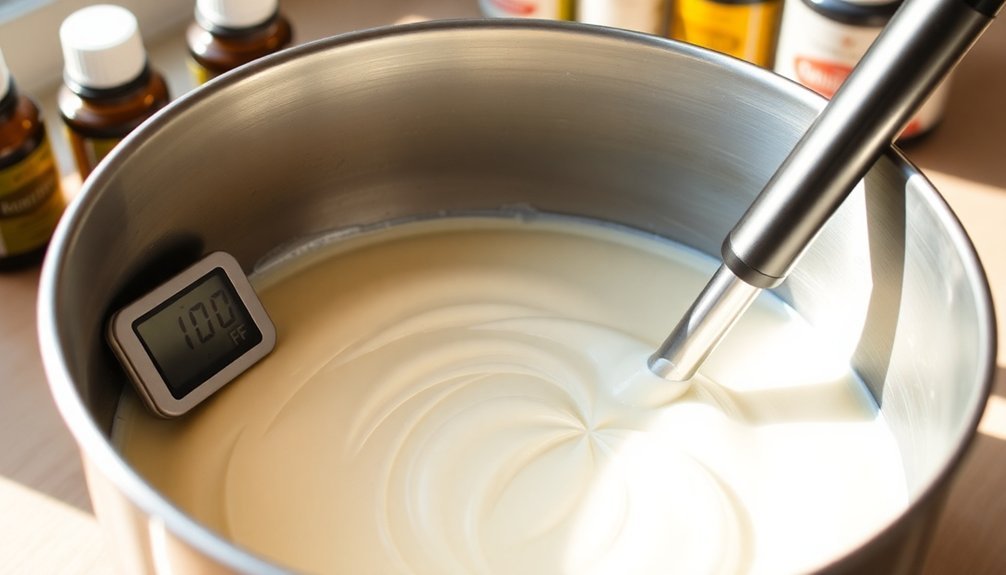 temperature control for soap