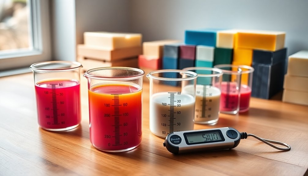 temperature data for soap