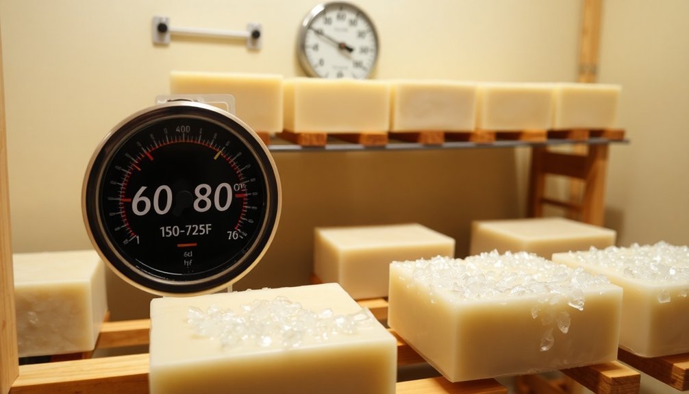 temperature effects on soap curing