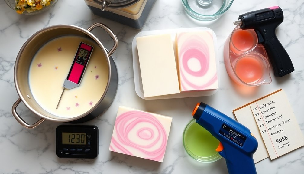temperature regulation for soaps