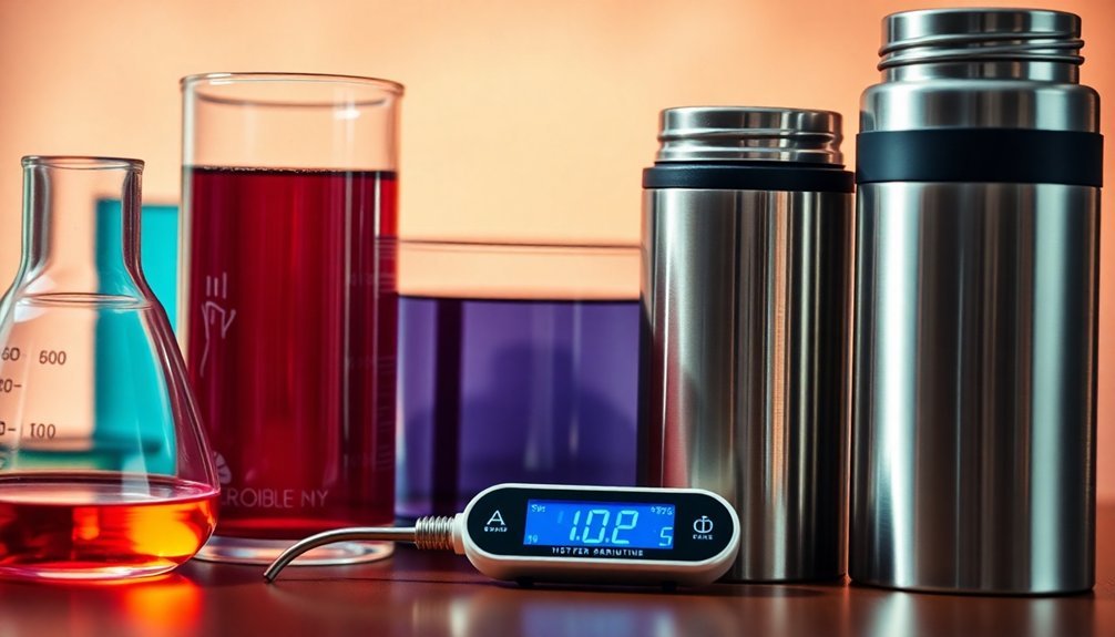 temperature sensitive soap containers