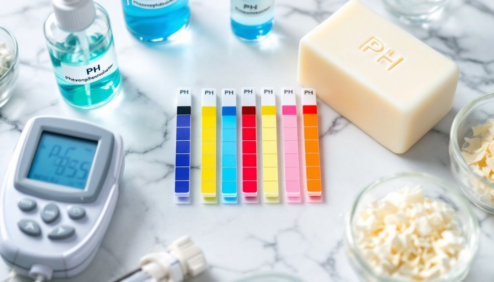 testing ph in soap