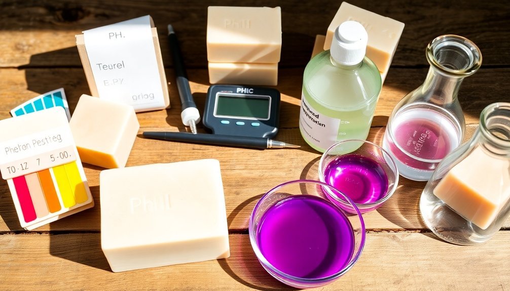 testing ph of soap