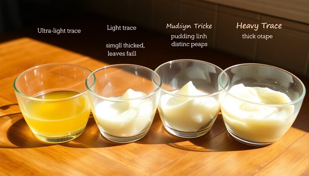 trace thickness stages explained
