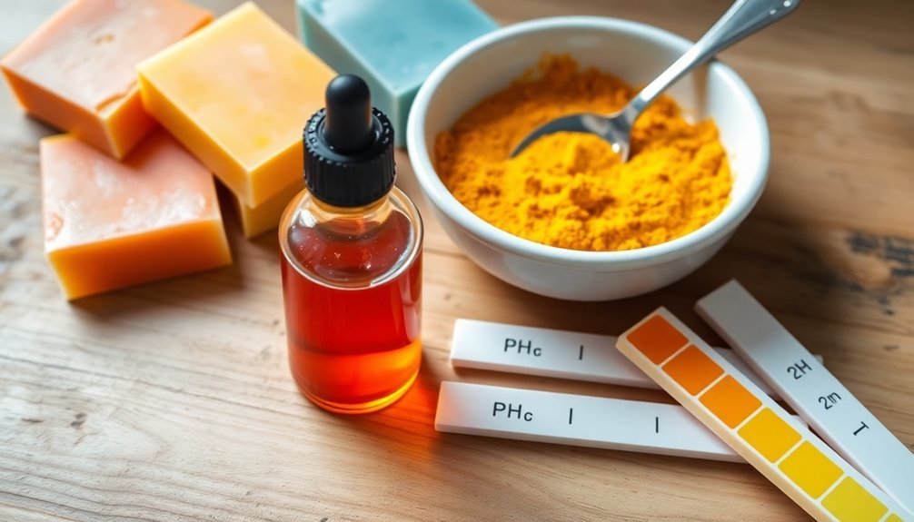 turmeric ph testing soap
