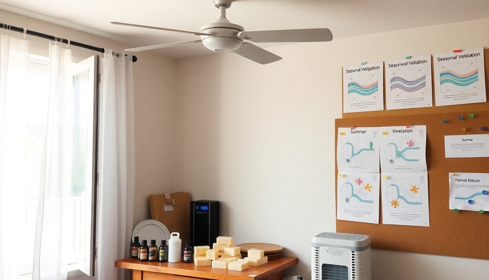 ventilation adjustments for seasons