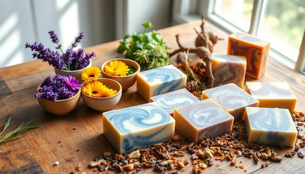 vibrant herbal soap formulas