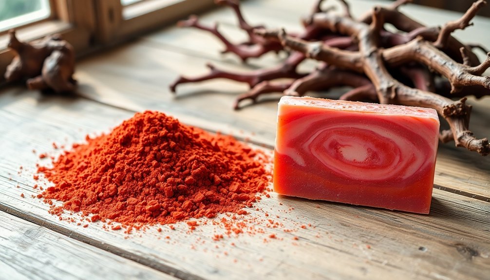 vibrant red dye source