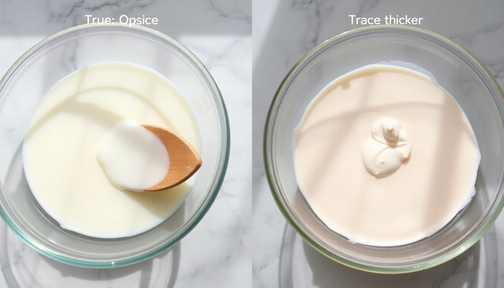 visual cues for emulsion
