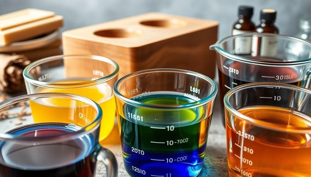 volume measurements for soap
