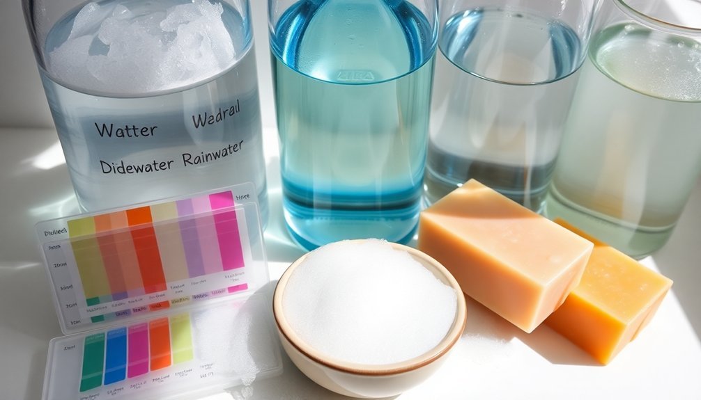 water hardness affects lather