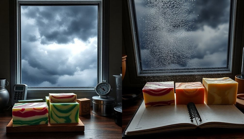 weather dependent color fragrance stability