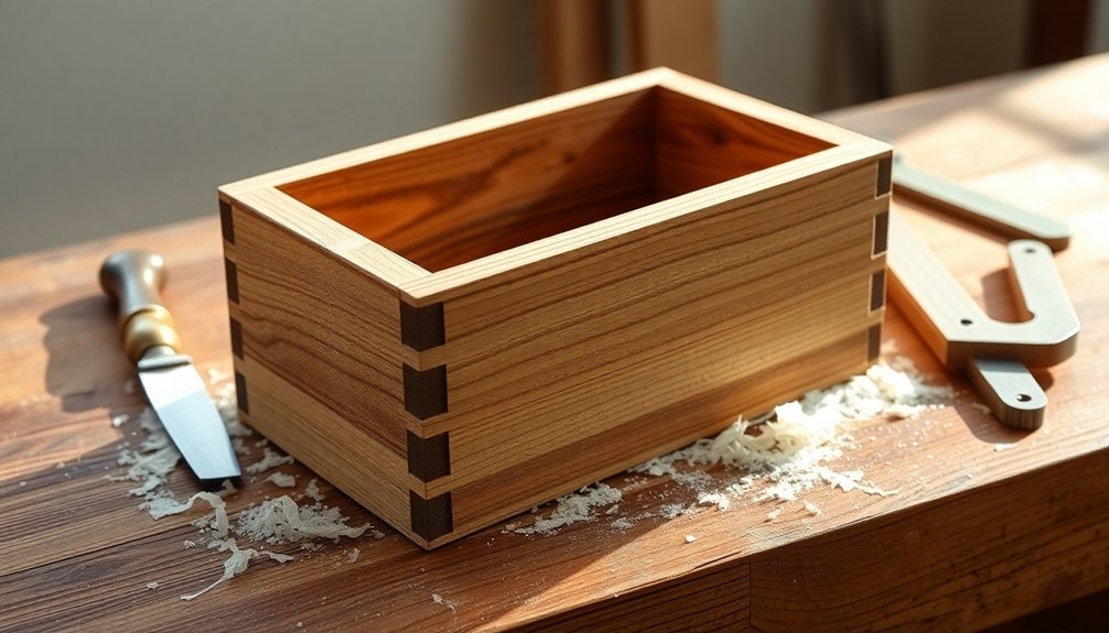 wooden miter boxes in soapmaking