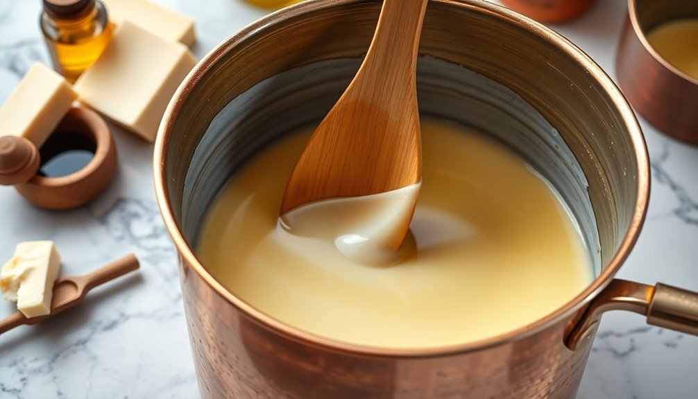 wooden spoon consistency technique